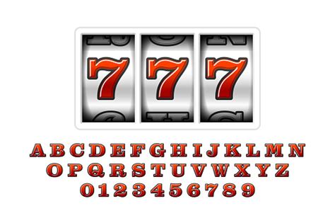slot machine font free/